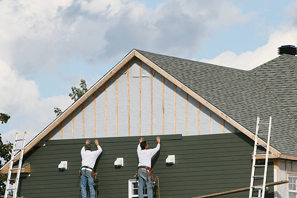 Professional Wood Siding technician working in Webster, IN